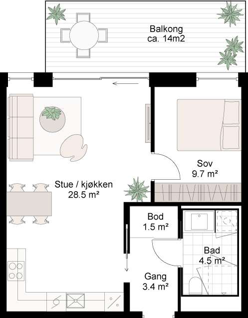 Plantegning 1